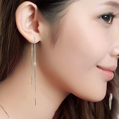 Boucles d'oreilles pendantes Femme Argentée - Ref 3098760