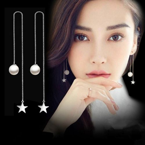 Boucles d'oreilles pendantes Femme Argentée - Ref 3098761