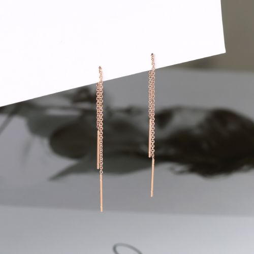 Boucles d'oreilles pendantes Femme en Acier au titane - Ref 3098762