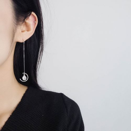Boucles d'oreilles pendantes Femme Argentée - Ref 3098763