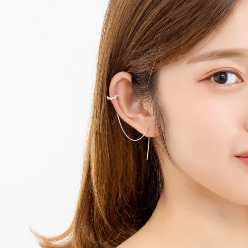 Boucles d'oreilles pendantes Femme Argentée - Ref 3098770