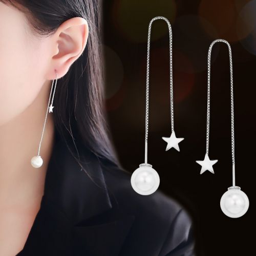Boucles d'oreilles pendantes Femme Argentée - Ref 3098782