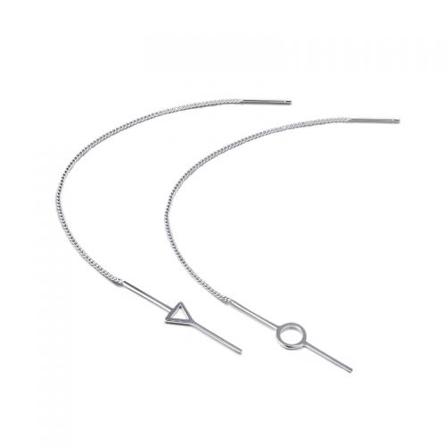 Boucles d'oreilles pendantes Femme CHAQUE OR Argentée - Ref 3098791