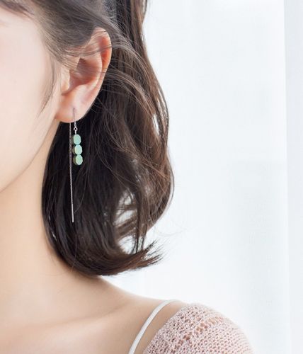 Boucles d'oreilles pendantes Femme Argentée - Ref 3098800