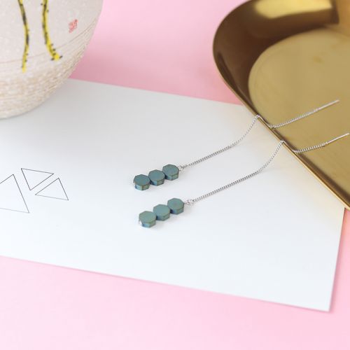 Boucles d'oreilles pendantes Femme Argentée - Ref 3098801