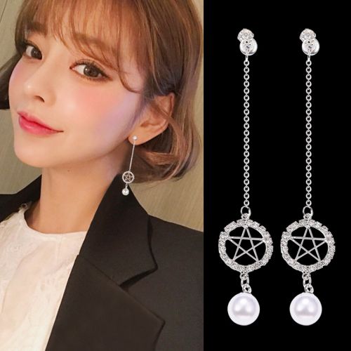 Boucles d'oreilles pendantes Femme BEAUTIFUL PRINCESSE BELLE en Alliage argent plaque or - Ref 3098802