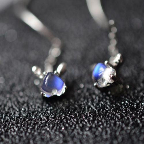 Boucles d'oreilles pendantes Femme en Cristal naturel pierre semi-precieuse - Ref 3098817