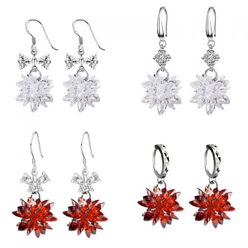 Boucles d'oreilles pendantes Femme Argentée - Ref 3098825