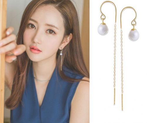 Boucles d'oreilles pendantes Femme YISHENG en Acier au titane - Ref 3098835