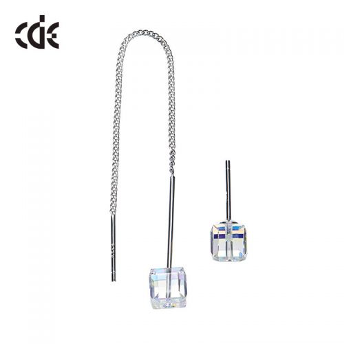Boucles d'oreilles pendantes CDE Argentée - Ref 3098836