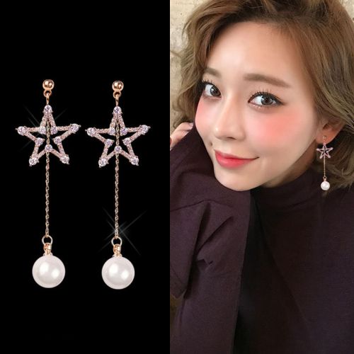 Boucles d'oreilles pendantes Femme en Alliage argent plaque or - Ref 3098851