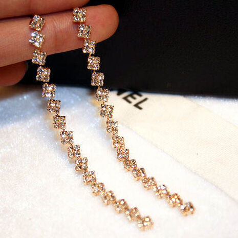 Boucles d'oreilles pendantes Femme en Alliage argent plaque or - Ref 3098861