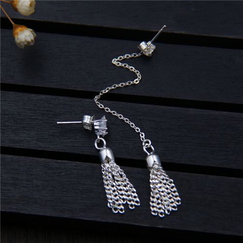 Boucles d'oreilles pendantes Femme Argentée - Ref 3098864