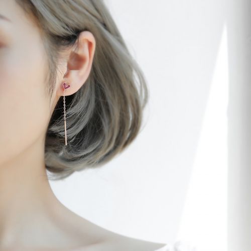 Boucles d'oreilles pendantes Femme Argentée - Ref 3098876