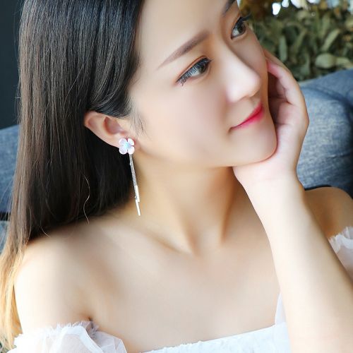 Boucles d'oreilles pendantes Femme en Alliage argent plaque or - Ref 3098919