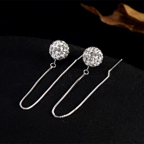 Boucles d'oreilles pendantes Femme Argentée - Ref 3098986