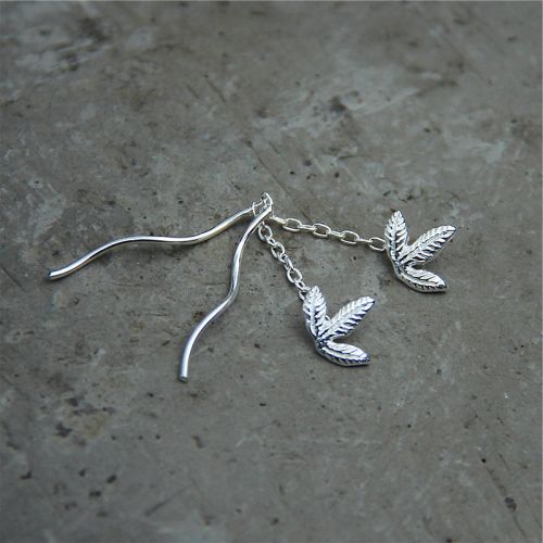 Boucles d'oreilles pendantes Femme Argentée - Ref 3099074