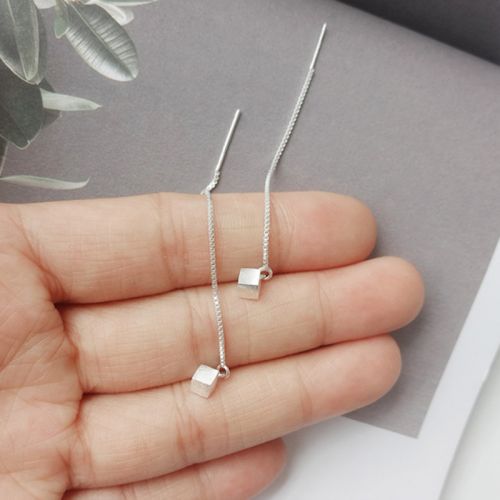 Boucles d'oreilles pendantes Femme Argentée - Ref 3099077