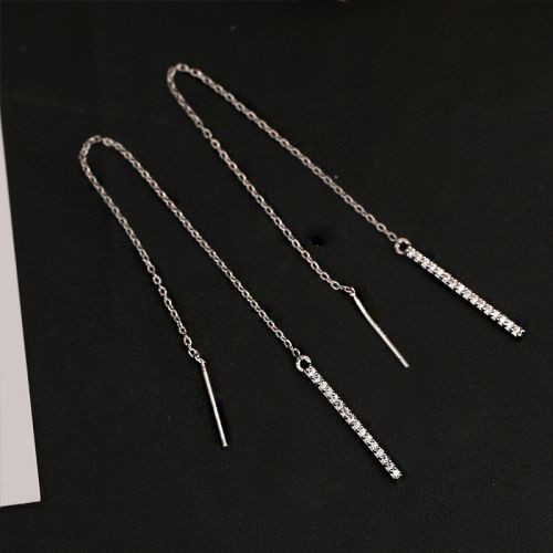 Boucles d'oreilles pendantes Femme Argentée - Ref 3099080