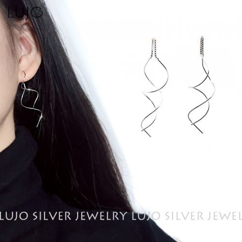 Boucles d'oreilles pendantes Femme LUJO Argentée - Ref 3099085
