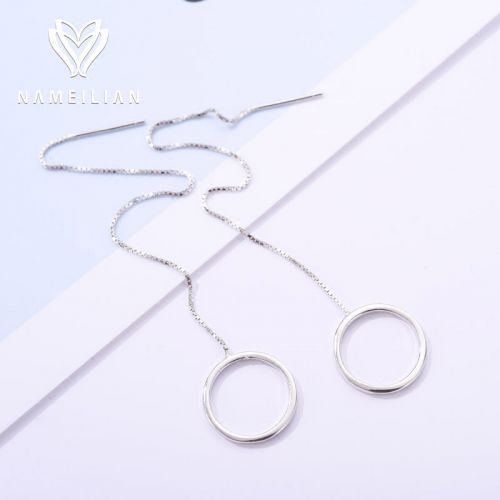 Boucles d'oreilles pendantes Femme Argentée - Ref 3099090
