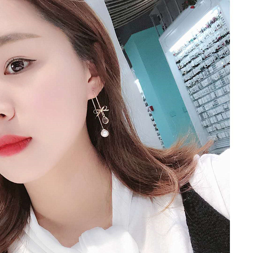 Boucles d'oreilles pendantes Femme en Alliage argent plaque or - Ref 3099095