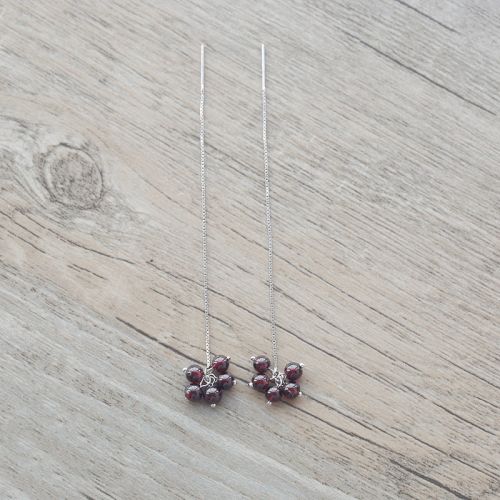 Boucles d'oreilles pendantes Femme Argentée - Ref 3099096