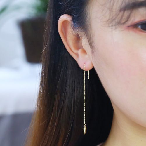 Boucles d'oreilles pendantes Femme FU STREET Argentée - Ref 3099097
