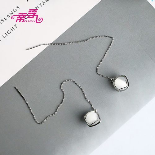 Boucles d'oreilles pendantes Femme DIOOFUO en Alliage argent plaque or - Ref 3099104