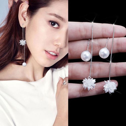 Boucles d'oreilles pendantes Femme Argentée - Ref 3099116