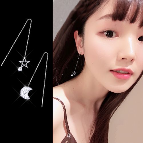 Boucles d'oreilles pendantes Femme Argentée - Ref 3099122