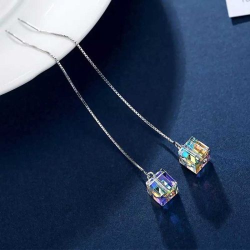 Boucles d'oreilles pendantes Argentée - Ref 3099128