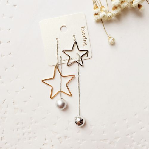 Boucles d'oreilles pendantes Femme en Alliage argent plaque or - Ref 3099166