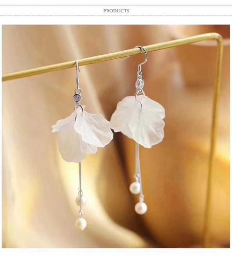 Boucles d'oreilles pendantes Argentée - Ref 3099170