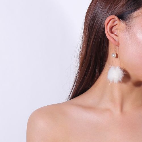 Boucles d'oreilles pendantes Femme en Alliage argent plaque or - Ref 3099172