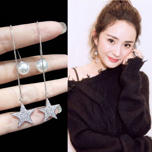 Boucles d'oreilles pendantes Femme Argentée - Ref 3099175