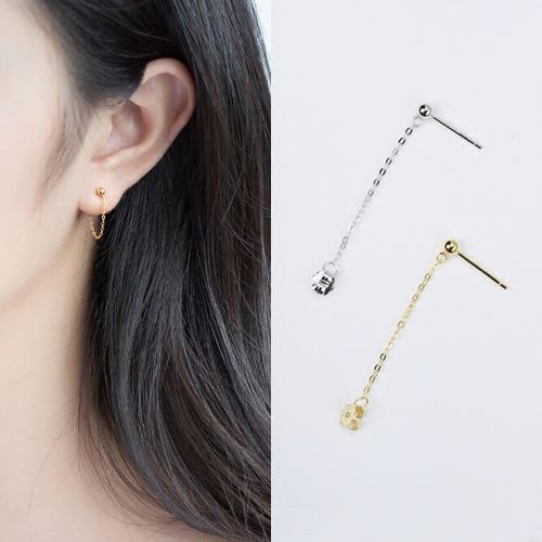 Boucles d'oreilles pendantes Femme Argentée - Ref 3099180