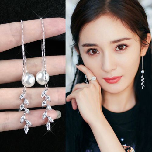 Boucles d'oreilles pendantes Femme POWER Argentée - Ref 3099181