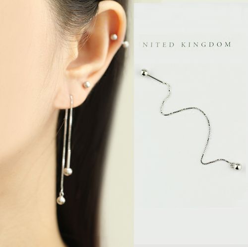 Boucles d'oreilles pendantes Femme Argentée - Ref 3099190