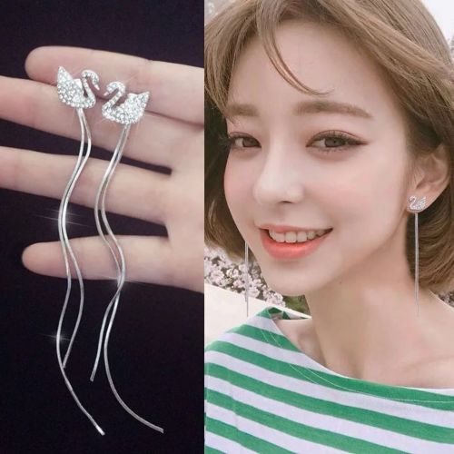 Boucles d'oreilles pendantes Femme CAMPC Argentée - Ref 3099197
