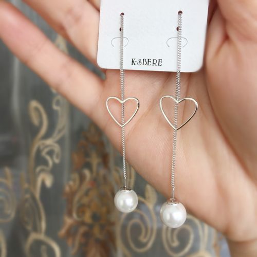 Boucles d'oreilles pendantes Femme CASBY Argentée - Ref 3099212