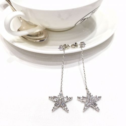 Boucles d'oreilles pendantes Femme MONAKO en Zircone synthetique strass - Ref 3099216