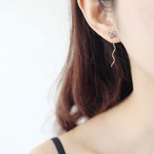 Boucles d'oreilles pendantes Femme Argentée - Ref 3099223