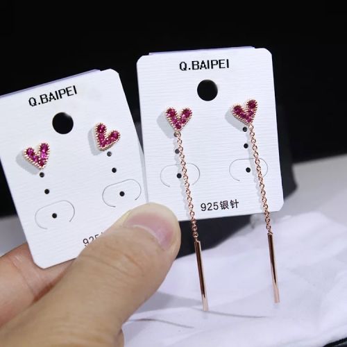 Boucles d'oreilles pendantes Femme en Zircon naturel - Ref 3099224