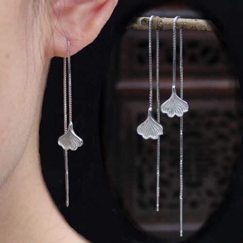 Boucles d'oreilles pendantes Femme  Argentée - Ref 3099247