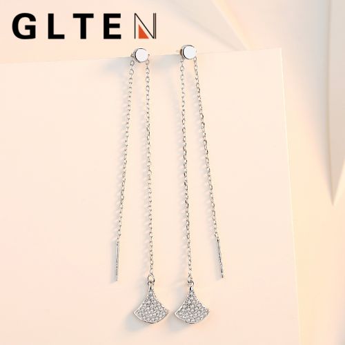 Boucles d'oreilles pendantes Femme GLTEN Argentée - Ref 3099257