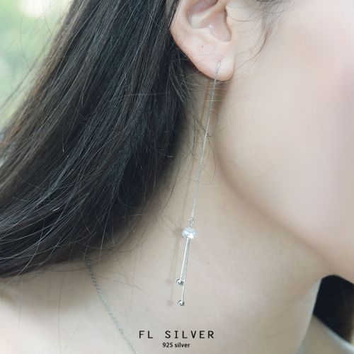 Boucles d'oreilles pendantes Femme FREEDOM S LIGHT Argentée - Ref 3099260