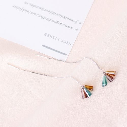 Boucles d'oreilles pendantes Femme Argentée - Ref 3099263