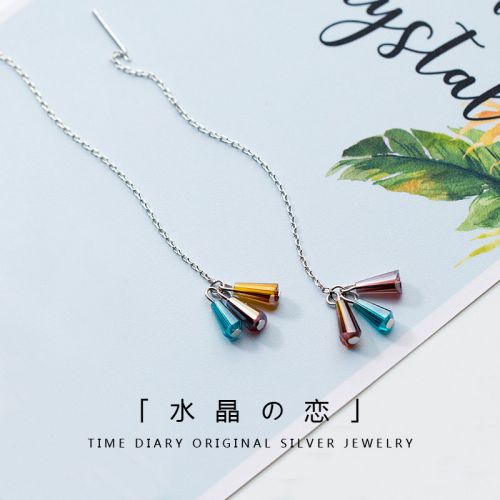 Boucles d'oreilles pendantes Femme Argentée - Ref 3099266