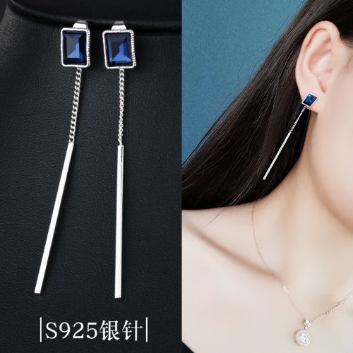 Boucles d'oreilles pendantes Femme en Alliage argent plaque or - Ref 3099268